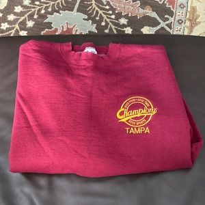 Vintage Champions of Tampa Maroon Sweatshirt size Medium.
